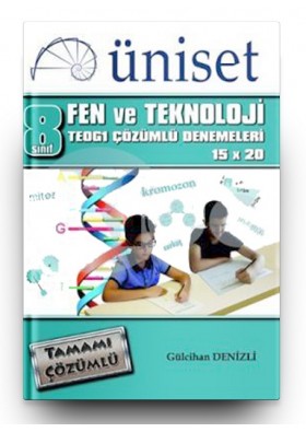 8. Sınıf TEOG 1 Fen ve Teknoloji Çözümlü 15x20 Üniset Yayınları