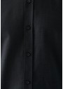Mavi Erkek Siyah Gömlek Fitted / Vücuda Oturan Kesim 020579-900
