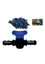 Mgf Plast 16'lık Damla Sulama Plastik Küresel Mini Vana (16x16 mm - 100 Adet)