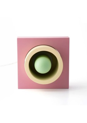 Womodesign  Donut Beton Masa Lambası Sarı Pembe