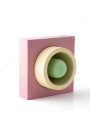 Womodesign  Donut Beton Masa Lambası Sarı Pembe
