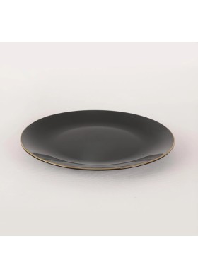 Keramika Ege Siyah Gold Yemek Tabağı 22cm