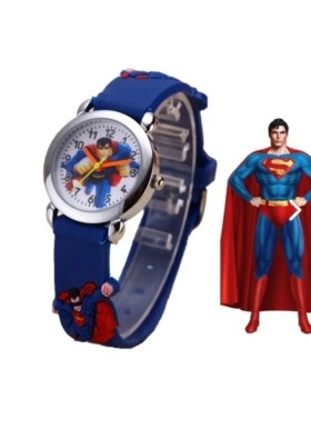 Süperman Slikon Erkek Çocuk Kol Saati