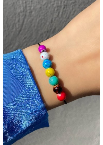 7 Enerji Çakra Bilekliği - İpli Bileklik