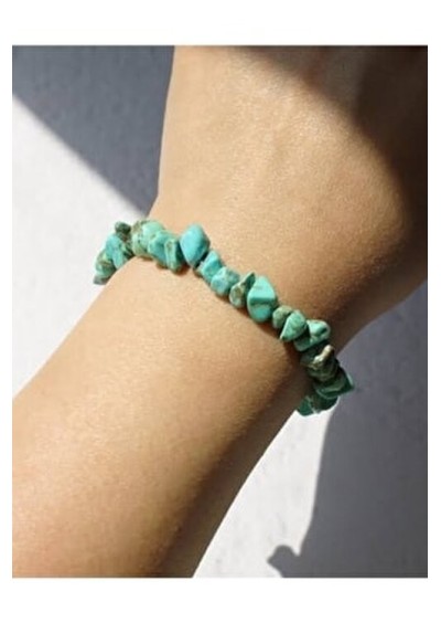 Kırık Turkuaz Taşı Doğal Taş Bileklik
