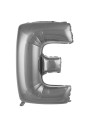 E Harfi Gümüş Renk Folyo Balon 76 cm