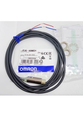 Omron e2e-x8md1 Silindir Endüktif Sensör Algılama Menzili 12 - 24 VDC - 2 Metre