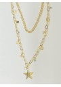 Yıldız ve Boncuk Detaylı Gold Kolye 314057