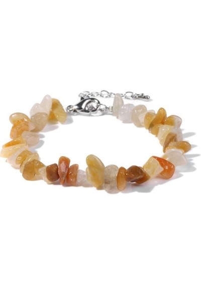 Ayarlanabilir Doğal Kuvars Kristal Bilezik