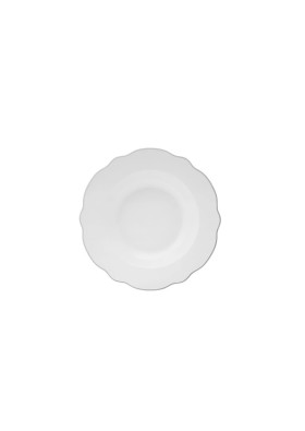 Karaca Romantic Yemek Tabağı Gümüş 21 cm