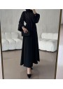 Sawosh Kadın Taş Desen Krep Elbise Siyah SWSH1459
