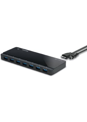 TP-Link USB 3.0 Micro B 7 Port Hub 12V/2.5A güç adaptörü ve 1m USB 3.0 kablo, Windows, Mac OS X ve Linux sistemleri