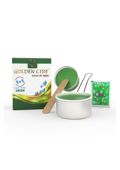 Golden Cire Yeşil Cezve Ağda 1+1 210 Gr