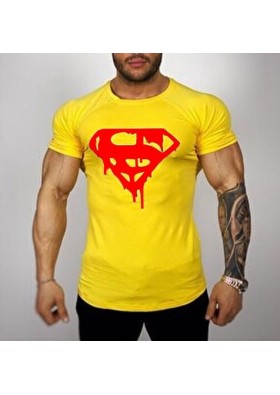 Vaadi Superman Sarı Erkek Tişört