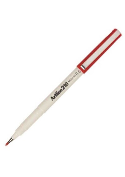 Artline 210N 06 mm Kırmızı Keçe Uçlu Yazı Kalemi