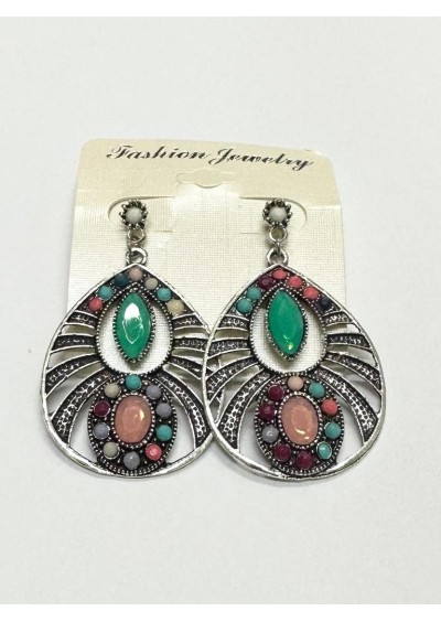 Fashion Jewelry GD9907 Kadın Taşlı Küpe