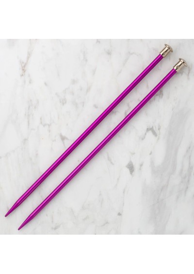 Klasik Örgü Şiş 35 cm 8 mm Mor