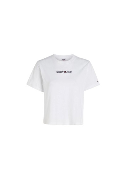 Tommy Jeans Beyaz Kadın T-Shirt DW0DW15049YBR
