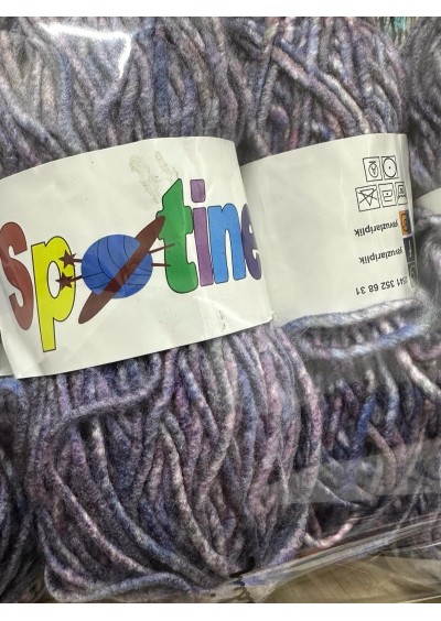 Spotine Ebruli Mor Örgü İpi 100gr