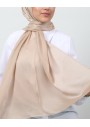 Arin Scarf Saten Şal Bej 190x190cm
