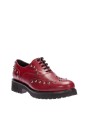 İnci 4482 Hakiki Deri Metal Pul Detaylı Bordo Kadın Ayakkabı 120130003065