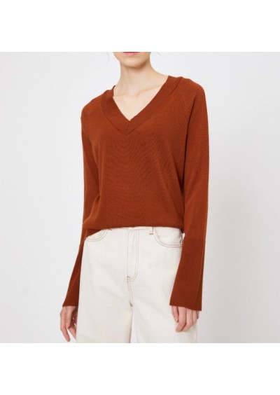 Koton Kadın V Yaka Triko Kazak 0KAL98245OT