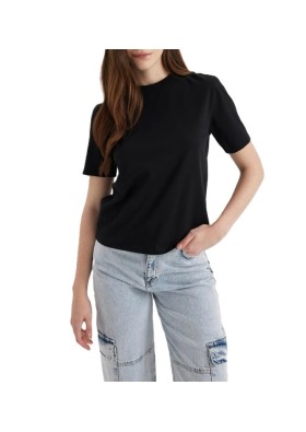 Defacto Kadın Regular Fit Bisiklet Yaka Kısa Kollu Tişört M9595az