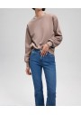 Mavi Bisiklet Yaka Kahverengi Basic Sweatshirt 1610198-70364