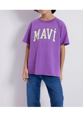 Mavi Logo Baskılı Mor Tişört Regular Fit / Normal Kesim 6610030-70606