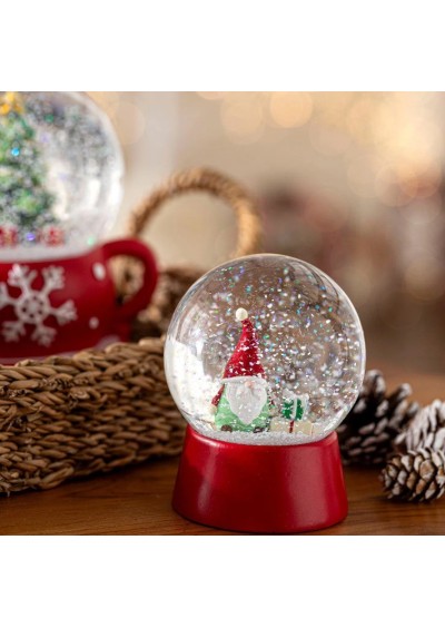 Chakra Hoho Kar Küresi Beyaz/Kırmızı