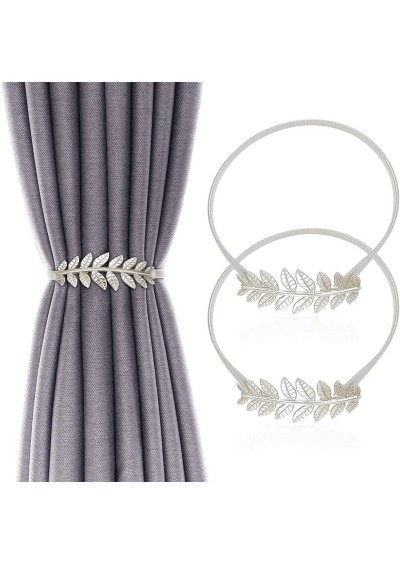 SILKSELECT Dekoratif Ayarlanabilir Perde Bağları Klipsli Tokalı Alaşımlı Perde Bağları 2 Adet