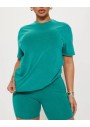 FashıonNova Stepping Out Mineral Wash Short Set - Emerald Şortlu Takım