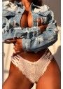 FashıonNova Lace Up Lady 3 Pack Panties - Purple/combo 3 Adet