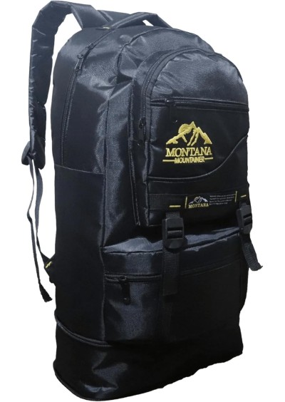 Montana 55+10 Litre Körüklü Su Geçirmez Çok Gözlü Okul-Kampçı-Seyahat-Dağcı-Outdoor Sırt Çantası