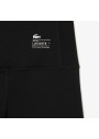 Lacoste Kadın Slim Fit Baskılı Siyah Tayt OF5950.031