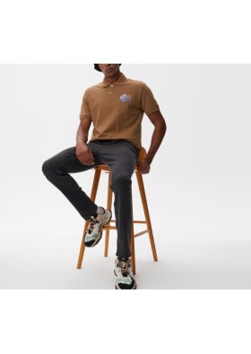 Lacoste L.12.12 Erkek Classic Fit Baskılı Kahverengi Polo PH2052.SIX