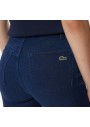 Lacoste Kadın Skinny Fit Denim Mavi Pantolon HF2450.50M