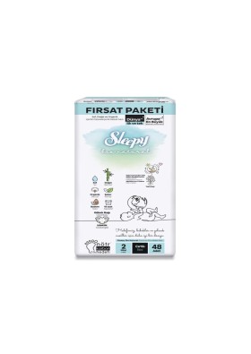 Sleepy Bio Natural Ekonomik Paket Bebek Bezi 4 Numara Maxi 48 Adet
