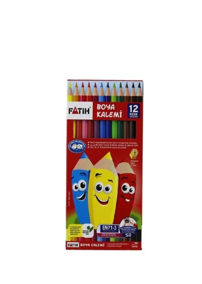 Fatih 12 Renk Kuru Boya 1/1 Tam Boy