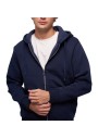 Giysa John Borners Erkek Kapüşonlu Lacivert Üç iplik Fermuarlı Sweatshirt