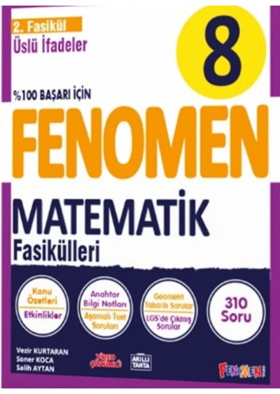 Gama Yayınları Fenomen 8. Sınıf Lgs Matematik 2. Fasikül Konu Özetli Soru Bankası