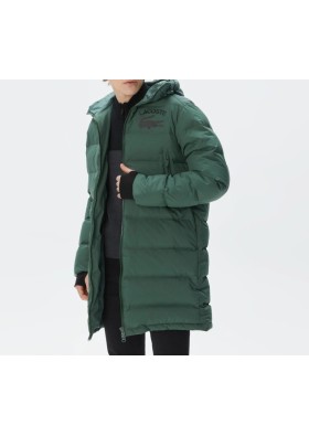 Lacoste Erkek Kapüşonlu Kapitone Haki Mont  BH2432.32H