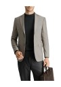 Kiğılı Slim Fit Dar Kesim Yünlü Klasik Desenli Ceket