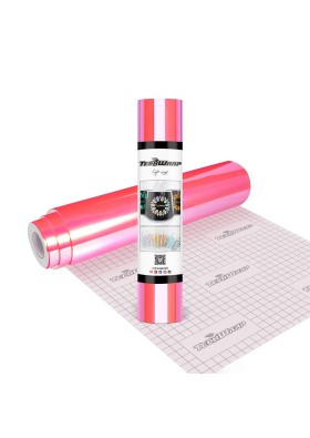 TECKWRAP Holografik Kalıcı Vinil, 12" x 10' kendinden yapışkanlı vinil rulo