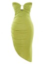 TRENDYOLMİLLA Açık Yeşil Vücuda Oturan Örme Abiye Gece Elbisesi TPRSS23EL00013