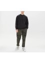Timberland Linear Logo Crew Neck Erkek Siyah Sweatshirt TB0A6NQ90011