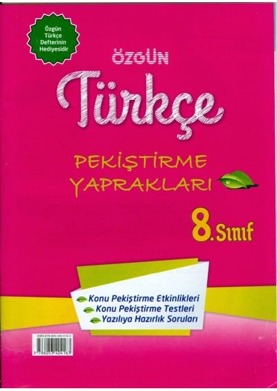 5.Sınıf Türkçe Akıllı Defter + Pekirtirme Kitabı Özgün Yayınları