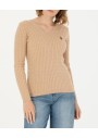 U.S. Polo Assn.Kadın Kum Melanj V Yaka Basic Kazak G082SZ0TK.000.1629848.VR123