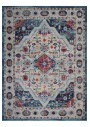 Konfor Halı Vintage 7657 Mavi Klasik Eskitme Dokuma Halı 200x290