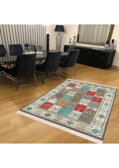 Milano Halı Kaymaz Tabanlı Dekoratif Halı Yıkanabilir Dot Taban HK-170 180x280
